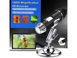 Microscopio Digital 3 En 1 Usb/micro Usb/tipo-c Con Cámara De 1600 Aumentos, 8 Led Y Compatibilidad Con Android, Windows, Mac Y Linux.