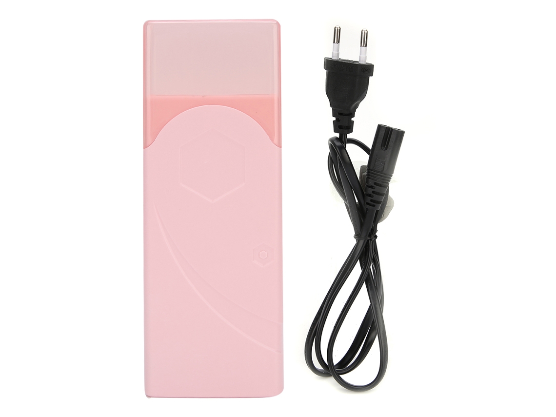 Calentador De Cera Depilatoria 100g Manos Pies Piernas Rosa 220v Eu