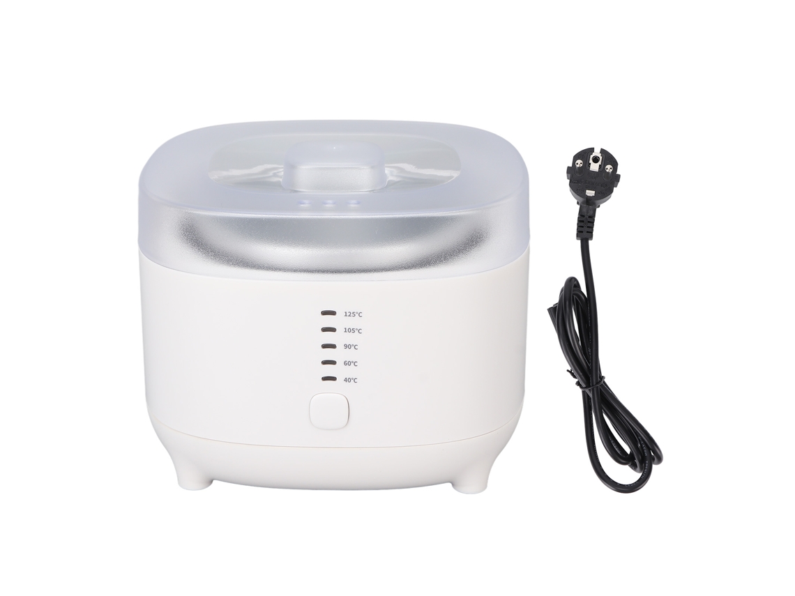 Calentador de cera de parafina con 5 ajustes de temperatura, capacidad de 500 ml, para spa, enchufe europeo de 220 V.