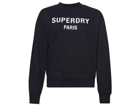 Sudadera holgada de cuello redondo para mujer SUPERDRY Sport Luxe L