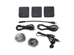 Omni-micrófono Lavalier Inalámbrico Con Reducción De Ruido Y Retorno De Audio En Tiempo Real Para Cámara Y Teléfono Inteligente