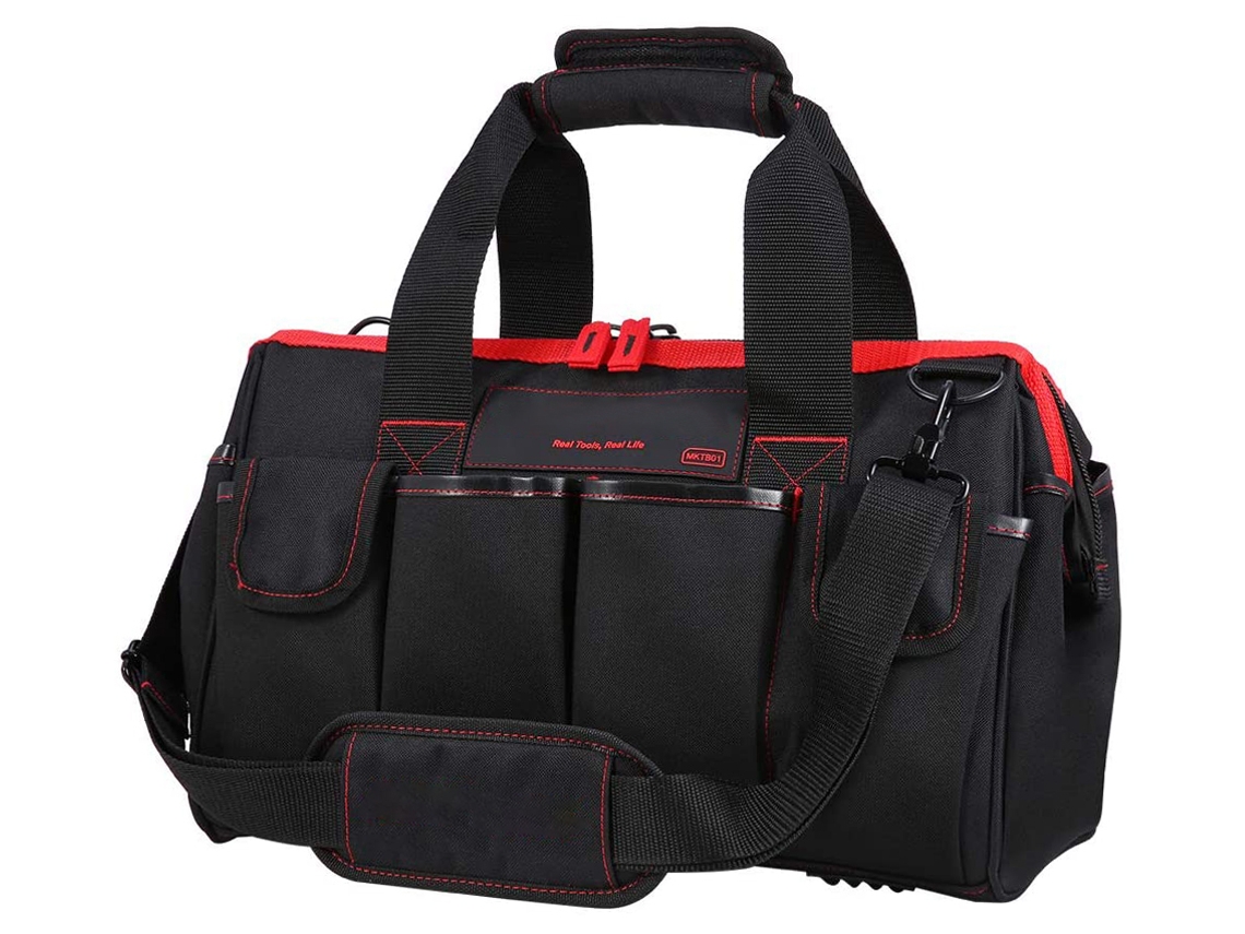 Meterk Bolsa De Herramientas 16 Pulgadas Kit De Almacenamiento 7 Bolsillos Con Correa Ajustable Material Premium