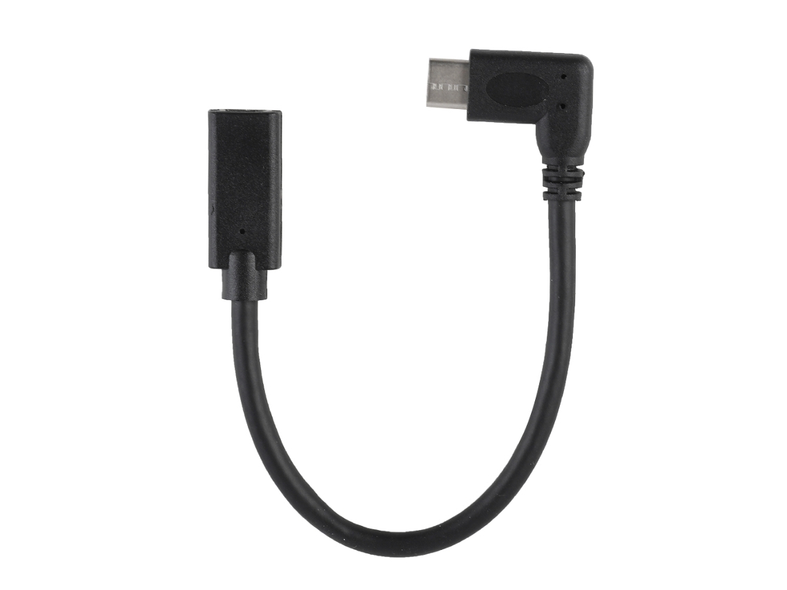 Cable De Extensión Type-c Macho A Hembra De Codo De 90° (curva De 90 Grados, Extensión Macho A Hembra)