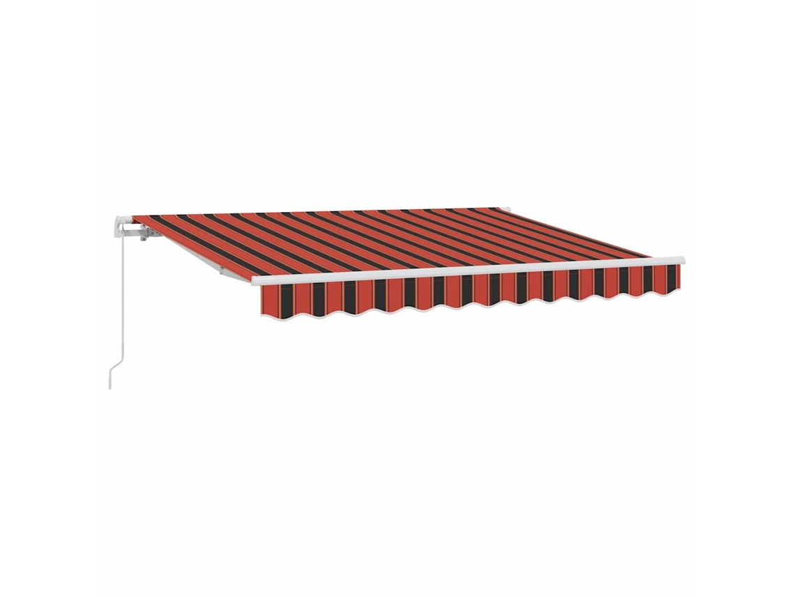 Maison Exclusive - Toldo Retráctil Manual Naranja 250 X 200 Cm Tela
