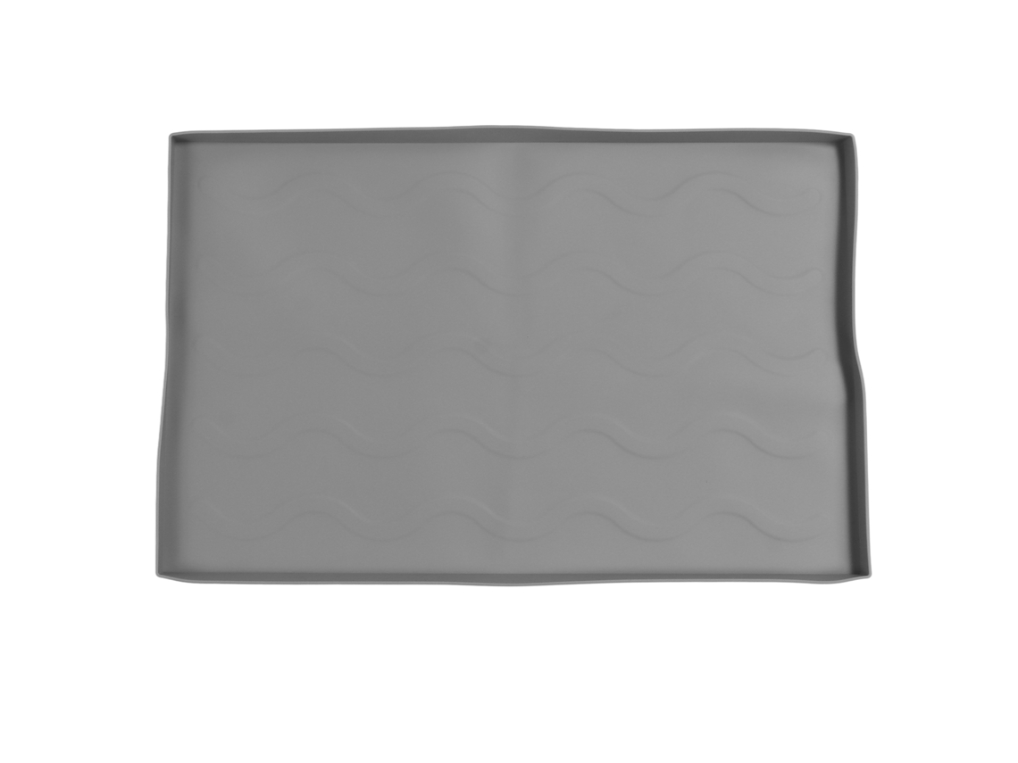 Tapete Protector Para Sartén De 71 Cm (28 Pulgadas), De Silicona, Antiadherente, Antideslizante, Resistente A Altas Temperaturas, Color Gris.