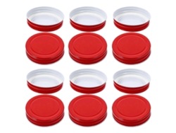 12 cápsulas metálicas de sellado para tapones de botellas