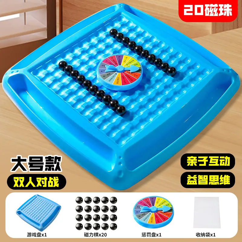 Juego de ajedrez magnético grande de 22 x 22 piezas de ajedrez, 20 piezas slowmoose