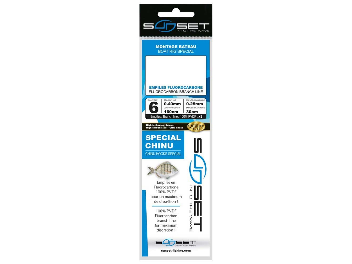 Baixos de Linha Boat Rs Competition Chinu 30 Cm Transparente 1Sunset