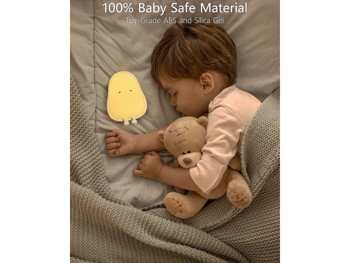 Luz nocturna para bebés, luz nocturna recargable para niños, luz nocturna USB Rosewell