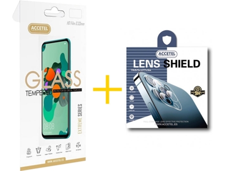 Kit Protectores Cristal Templado Apple iPhone 11 ACCETEL 2.5D