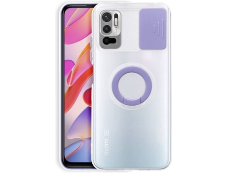 Funda Xiaomi Redmi Note 10 5G HFS-HOUSE con Anillo de Soporte (Morado)