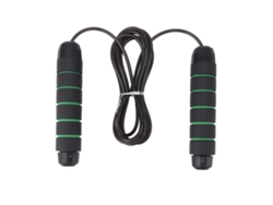 Danu2026-cuerda De Saltar Con Peso 406g Mango Esponja Antidesenredo Entrenamiento Fitness Negro Verde