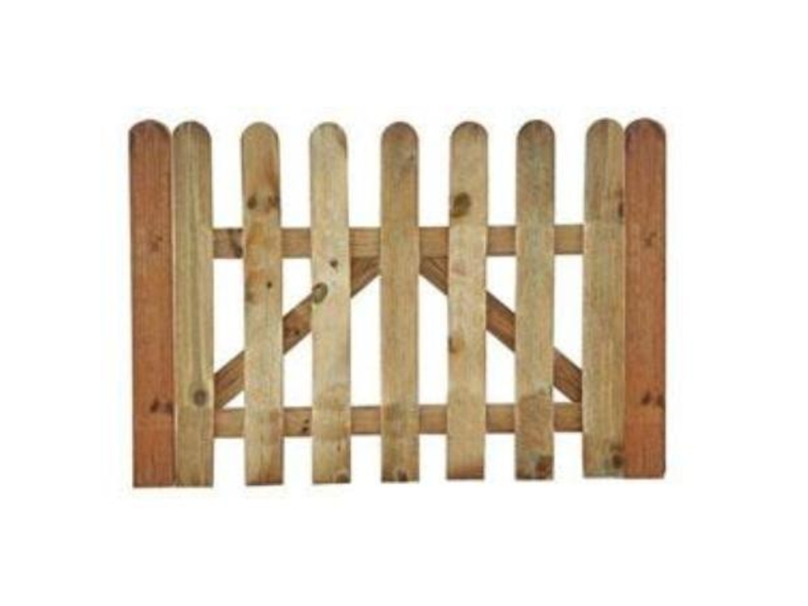 Puerta valla clasica 100x80cm. pino