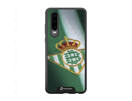 Funda Móvil Oficial Real Betis Fc para Huawei P30 PHONECASES3D Piel Sintética Negro