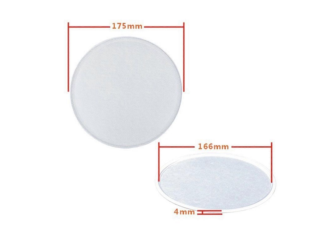 Rejilla Decorativa Para Altavoces Redonda 6.5 Pulgadas Base 4 Pulgadas Blanco Para Coches Hogar Pantalla Blanca De 4 Pulgadas