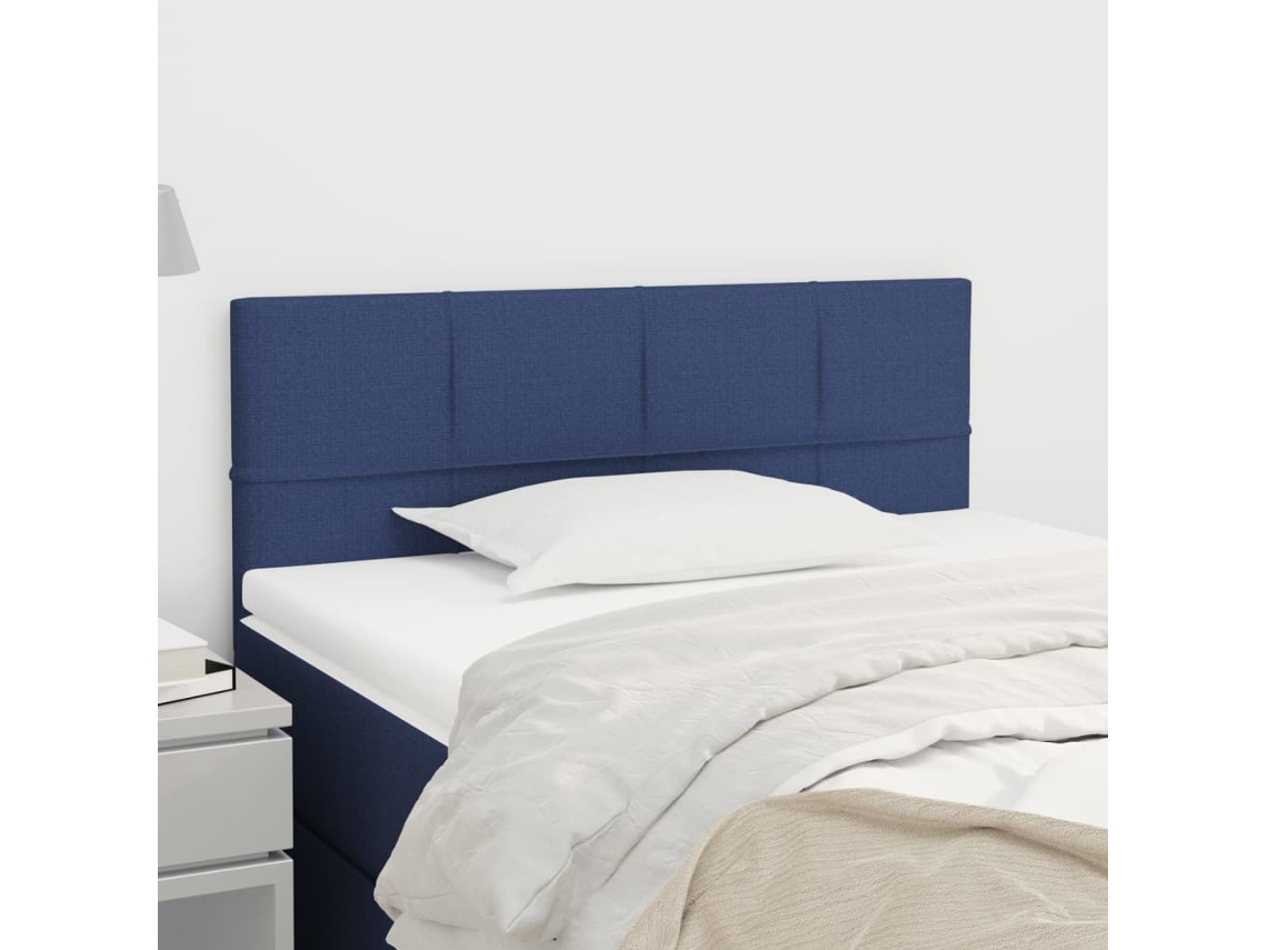 Cabecero De Tela Azul 80x5x78/88 Cm