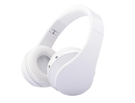 Auriculares Bluetooth Sobre la oreja con micrófono Plegable y liviano Modo Mp3 y radio FM para teléfonos celulares Laptop TV
