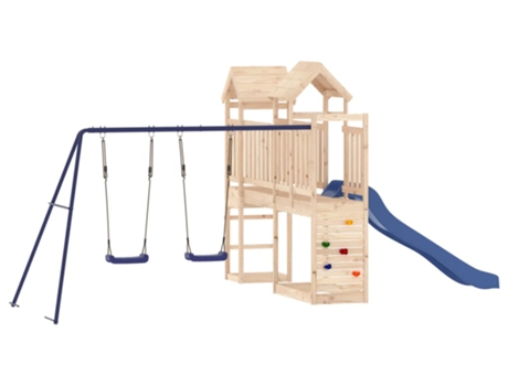 Parque Infantil De Exterior VIDAXL Marrón Madera
