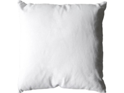 Cojín liso de algodón con funda desenfundable blanca 40 x 40 cm HOME MAISON