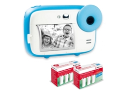 Cámara instantánea para niños AGFAPHOTO con 6 rollos adicionales de papel térmico, pantalla LCD de 2,4'' y batería de litio.