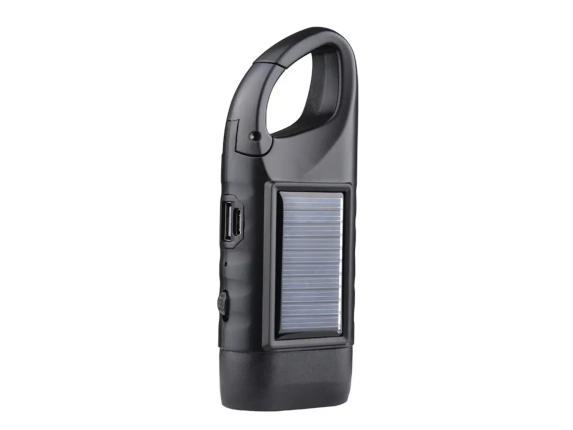 Linterna Solar Autogeneradora Nueva (negra)