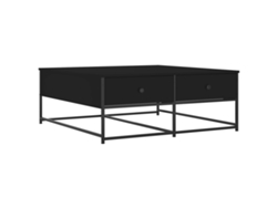 Mesa de centro VIDAXL madera de ingeniería negro (100x99x40 cm)