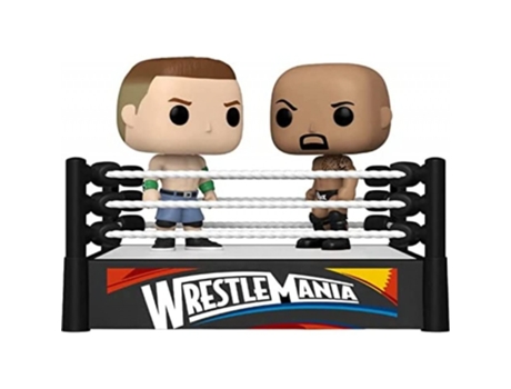 Figura FUNKO pop! momento wwe john cena y the rock ring de lucha libre | 61463