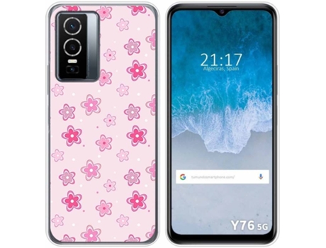 Carcasa para Vivo Y76 5G TUMUNDOSMARTPHONE Dibujos Flores Multicolor