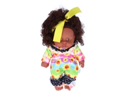 -muñeca Niña Africana Simulada Bebé Juguete Para Niños Bebés Regalo Cumpleaños 25cm Q8-053c