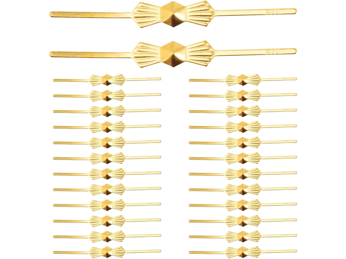 200 Clavijas Metálicas Doradas Para Lámparas De Araña, Conectores Resistentes Para Asegurar Cristales, Clips Duraderos.
