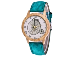 Reloj De Pulsera De Cuarzo Zhoulianfa Con Correa De Lona Y Números Romanos (verde)
