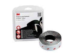 Cinta hook loop 3m 1,25mx25mm negro
