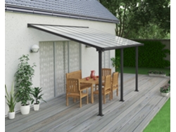 CANOPIA Pérgola Olympia Cobertor para Terraza de Aluminio 3X4,3 m Gris