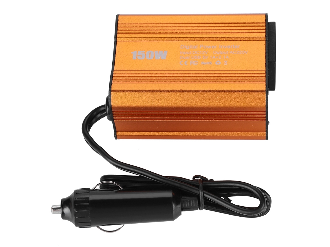 Inversor (carga Usb Dual Conversión De 12v A 110v)