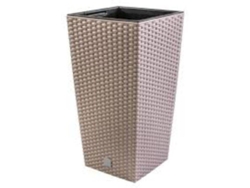 Macetero PROSPERPLAST Rato Square (Marrón - 20x20x37.6 cm)
