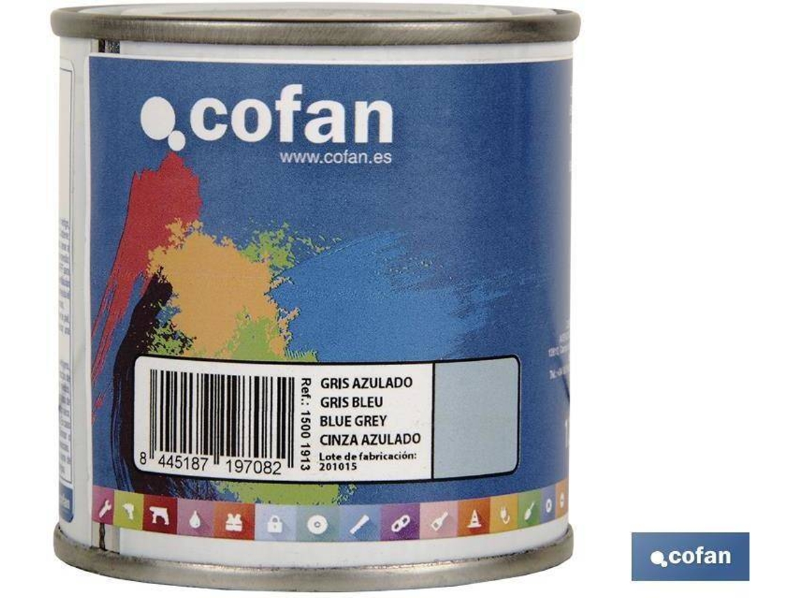 Esmalte Sintético COFAN Gris Azulado   (125 ml)