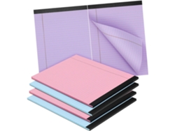 Juego De 6 Cuadernos Elegantes Y Coloridos Con Hojas Rayadas Fáciles De Arrancar Para La Oficina Y El Estudio.