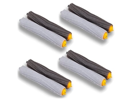 Juego de 4 pares de cepillos de repuesto, accesorios para Irobot Roomba Serie 800, 850, 851, 900, 960, 966, 980, etc.