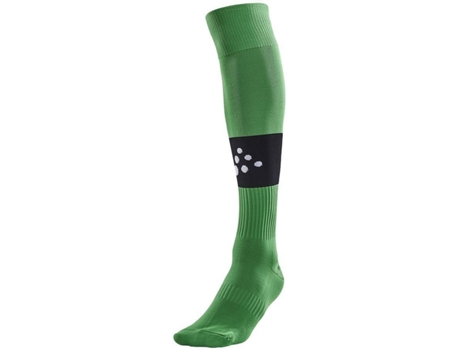 Calcetines para Hombre CRAFT Squad Contrast Verde para Fútbol (EU 37 - 39)