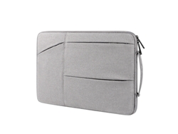 Bolsa Impermeável Para Notebooks De 14,1 A 15,4 Polegadas - Cinza Claro
