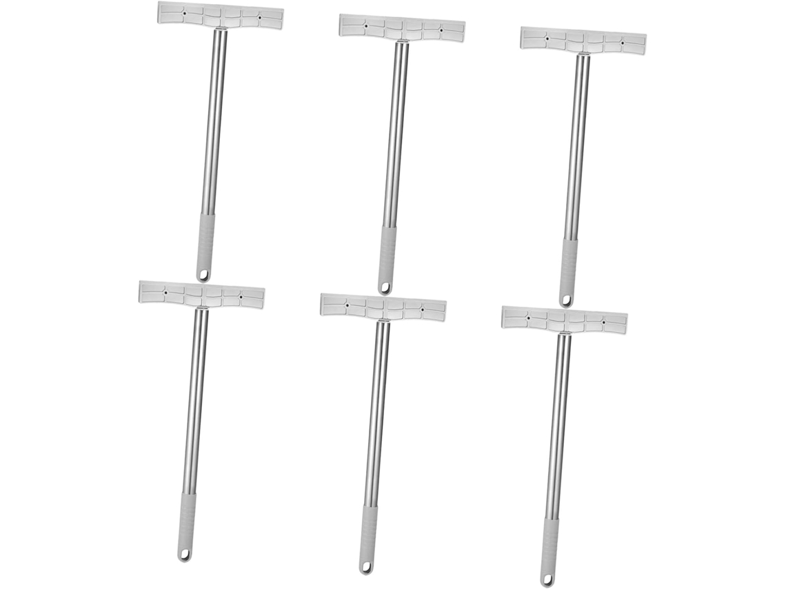 Juego De 6 Soportes Portátiles De Acero Inoxidable De 40 Cm Para Carteles Con Varilla Metálica Estable Para Desfiles.