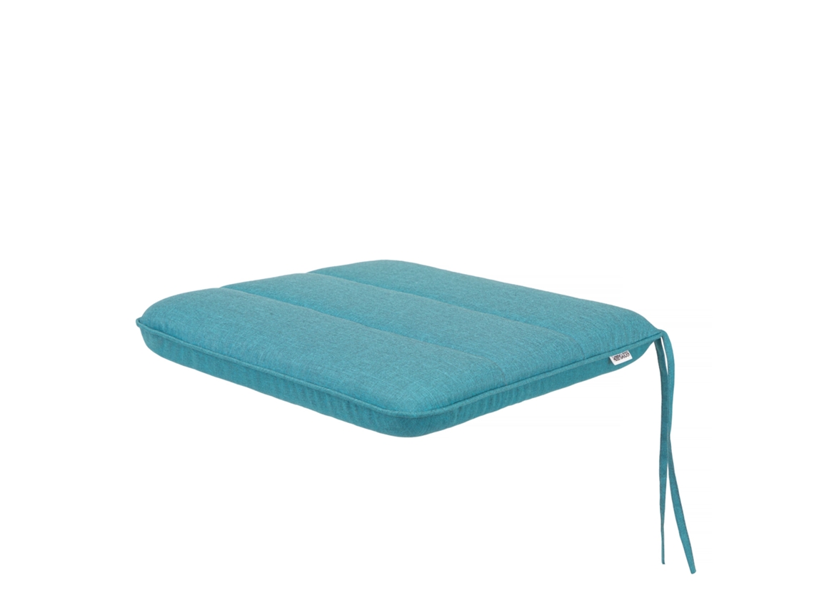 Cojín para Silla de Salón, Cocina, Comedor o Jardín para Interior y Exterior - 1 Pieza 50x43cm - Unilateral - Azul SALES CORE