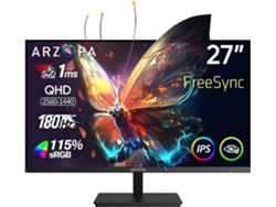 Monitor Gaming Arzopa M1rc  27 "  180 Hz  2k  Qhd  2560 X 1440  Ips 115% Srgb