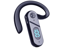 Auriculares inalámbricos mono Bluetooth V28 negros con control por voz