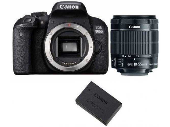 Kit Cámara Réflex CANON EOS 800D + EF-S 18-55mm f / 3.5-5.6 IS STM + LP-E17
