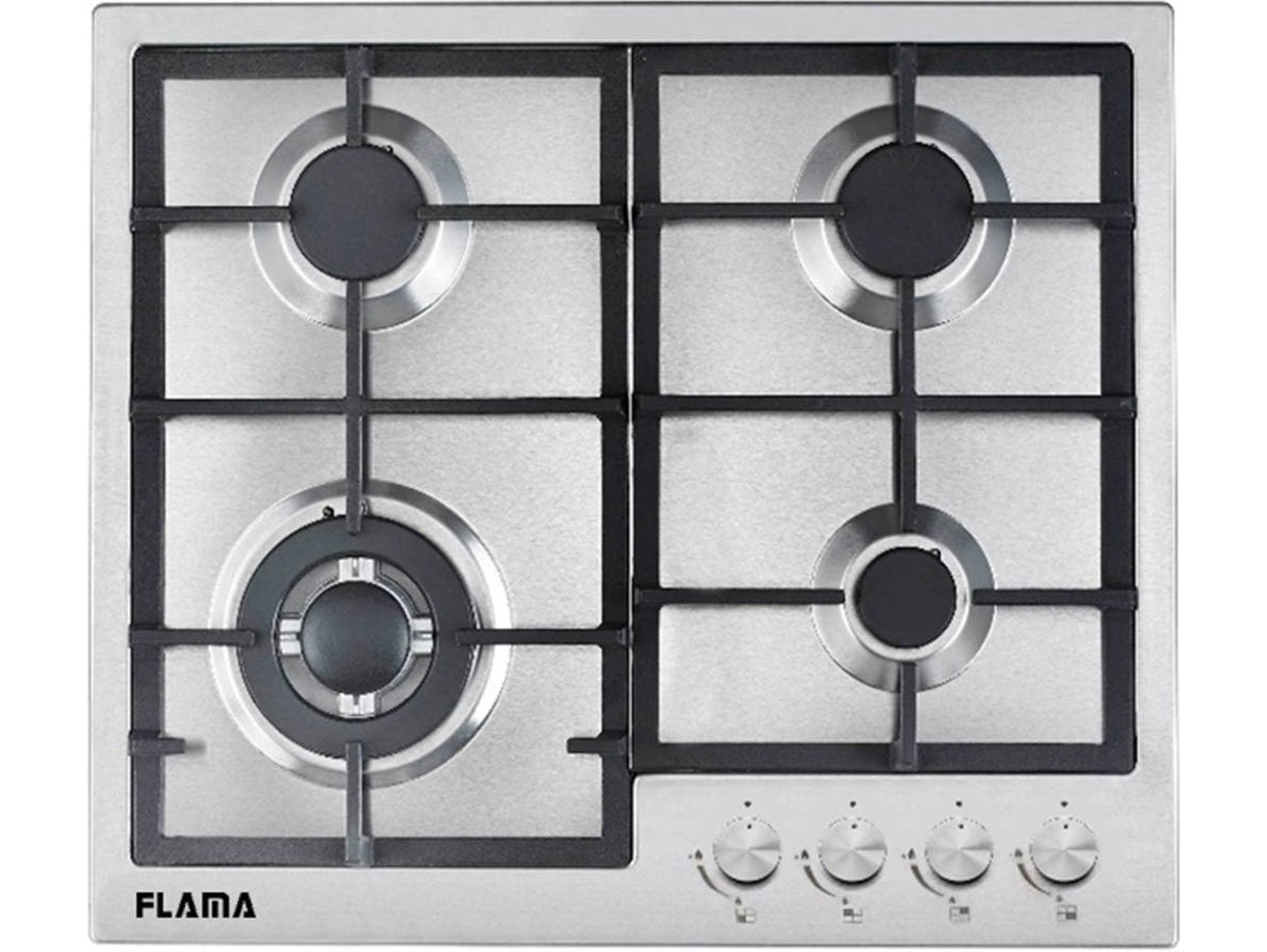 Placa de Gas FLAMA 9006FL (Gas Natural - 60 cm - Inox)