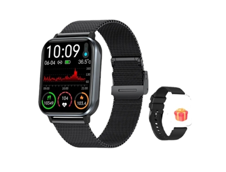 Reloj inteligente para mujer de 1,83 pulgadas, Monitor de salud, termómetro, pulsera para mujer, reloj inteligente con llamada Bluetooth para Andro...
