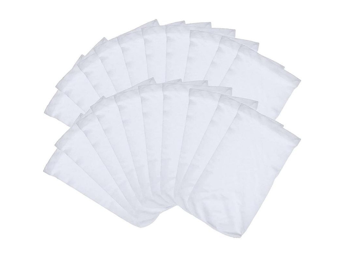 20 Calcetines Skimmer Para Piscinas, Filtros De Nailon Elástico Duradero Y Tejido Eph Blanco.