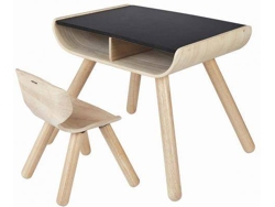 Mesa y Silla para Muñecas PLAN TOYS Negro