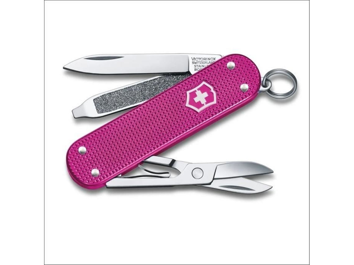 Cuchillo Suizo Victorinox Classic Alox 58 Mm 5 Funciones Fiesta Flamingo